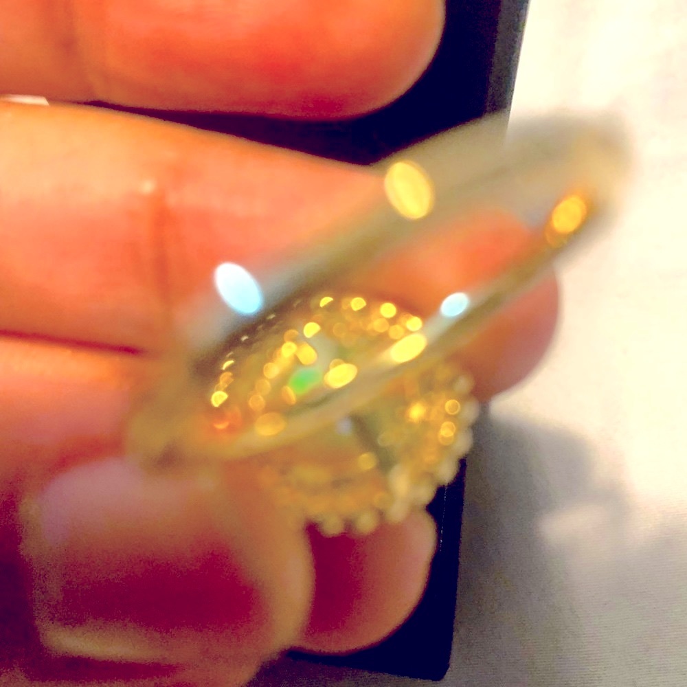 14k Solid Natural Opal Ring - image 6